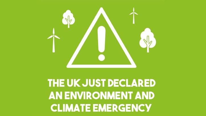 The climate emergency was declared just hours before the Committee on Climate Change called on the Government to set a target to reduce greenhouse gas emissions to 'net-zero' levels by 2050